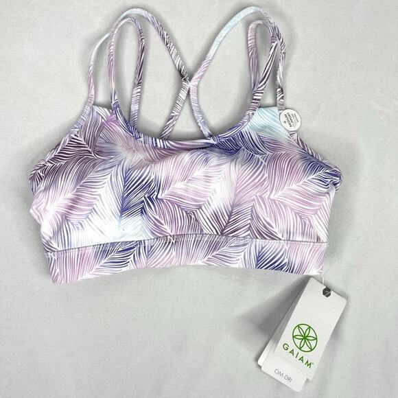 NWT Gaiam Ellie Print Shine Bra XS - Picture 8 of 10